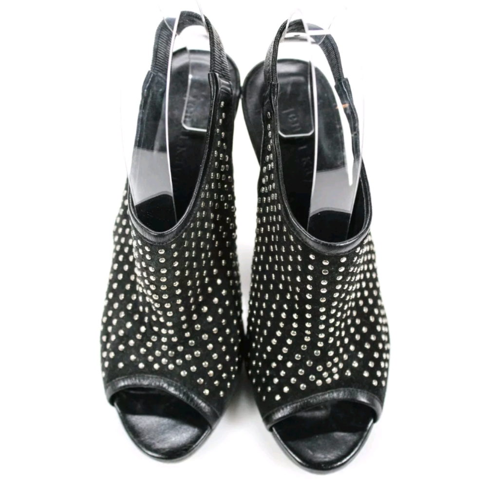 JENNI KAYNE PEEP TOE STUDDED SLINGBACKS PUMPS 36 - Picture 2 of 5